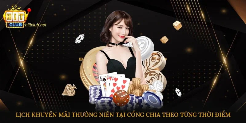 Lịch khuyến mãi thường niên tại cổng chia theo từng thời điểm